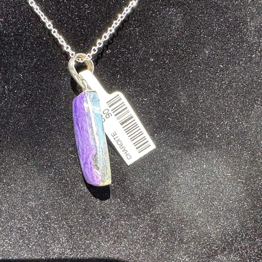 Charoite Pendant 925 Silver